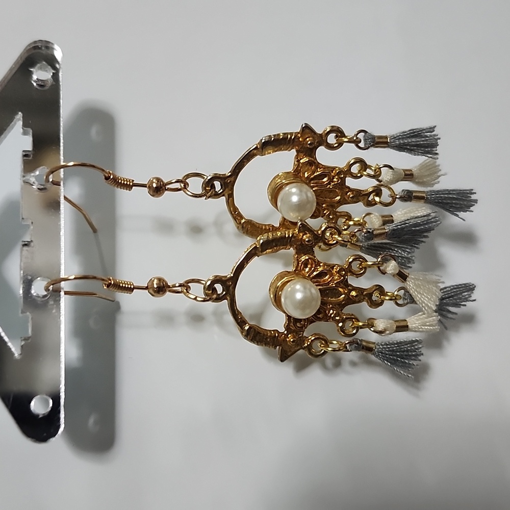 Handcrafted Boho Belle Tassel Earrings - Picture 3 of 5